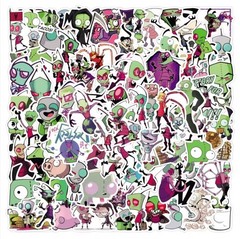 10 PCS Invader Zim (Unofficial) Cartoon Kids TV Show Stickers BRAND NEW Set 2