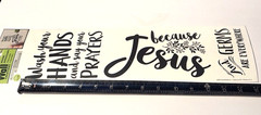 Main Street Wall Stickers Wash Your Hands and Pray Germs & Jesus Removable Decal