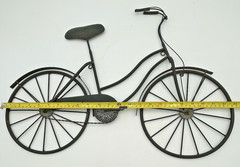Hanging Bicycle Sculpture Wall Art Rustic Metal Wall Décor