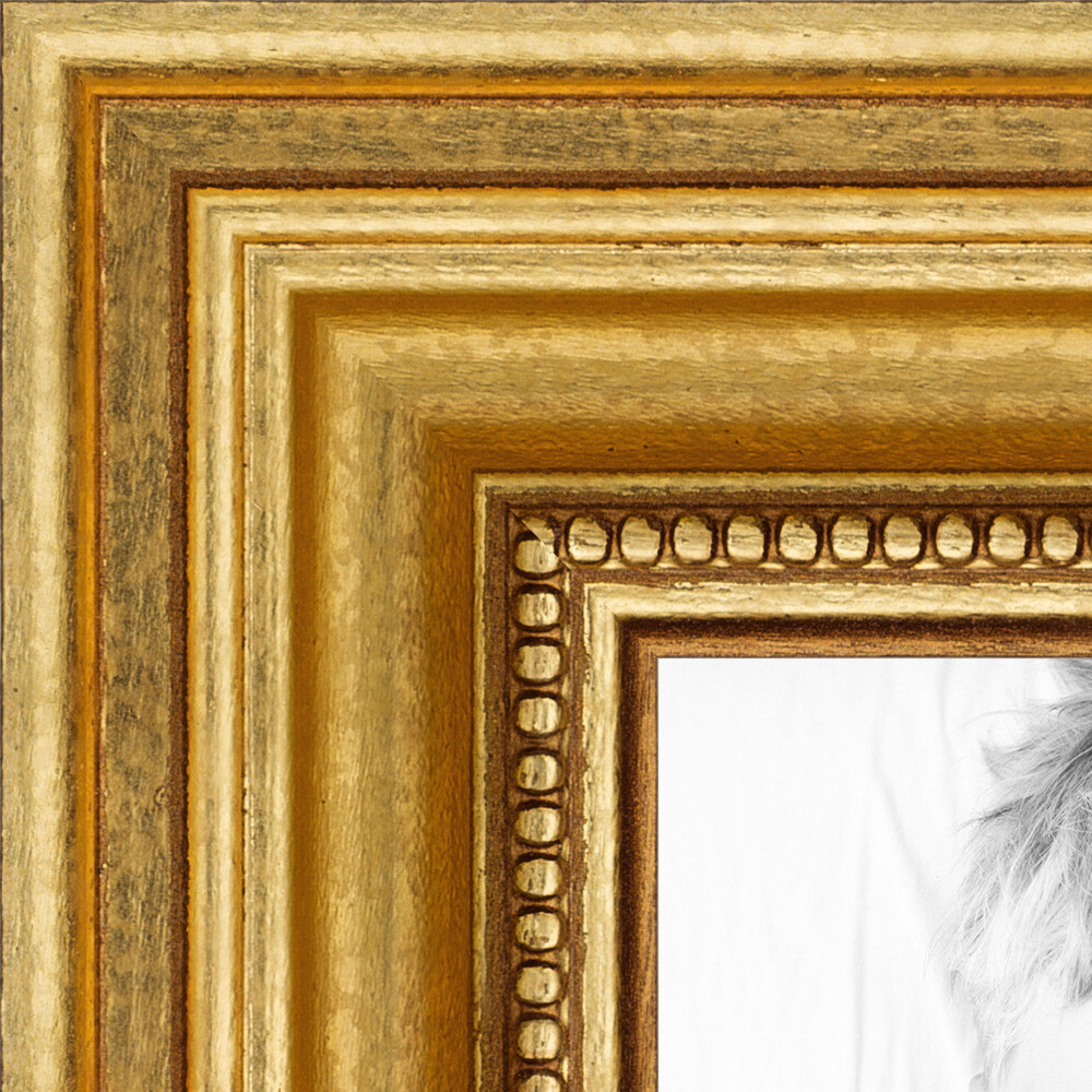 ArtToFrames Picture Frame Custom 1.25″ Gold Foil on Pine Wood 4159 Small