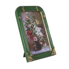 WINPLUS+ Vintage Picture Frame 2.5×3.5 Luxury Antique Rectangular Photo Frame…