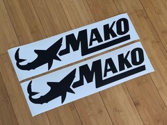 MAKO MARINE BOAT Replacement STICKERS DECALs (Set 2) Sea FISHING Black 12″-48″