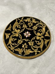 Dip A Mani Michela Ravello 8” Ceramic Decorative Plate- Hand Painted Floral