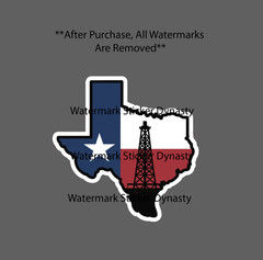 Texas Oil Rig Sticker Waterproof Decal Money Cash Job Work Business Gift NEW
