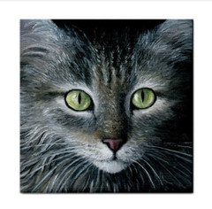 Large Ceramic Tile 6×6 inches Printed in USA Cat 478 Art painting L.Dumas