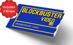 BlockBuster Video Credit Card Skin, Debit Card Covering (2 Skins)