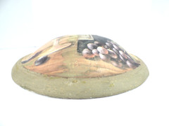 Domed 3D Style Wine Scene Wall Art with Wine Bottle & Glass
