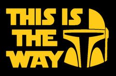 MANDALORIAN, THIS IS THE WAY, STAR WARS, Decal Stickers for Car, Laptop, Tablet
