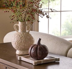 Large Marble Pumpkin Red Marble- Threshold with Studio McGee – Fall decor