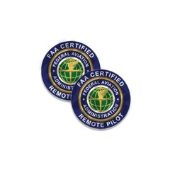 FAA CERTIFIED Drone PILOT Decals 4″ Drone Sticker Federal Aviation 2PK