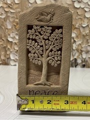 Peace Tree Stone Garden Plaque – Beige