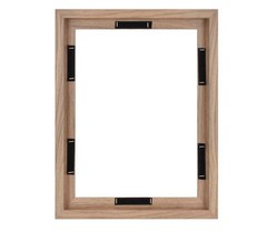 MCS Canvas Float Frames 12×16 Frame, Walnut Woodgrain for Finished Canvases