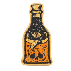 Halloween Skeleton Eye Potion Vinyl Sticker Gothic Skull Die Cut Decal