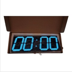 Large LED Wall Clock Remote Control Auto Dimmer Countdown Timer White Display