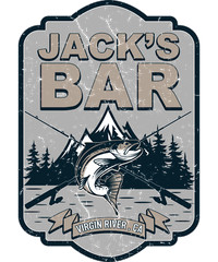 JACKS BAR Sublimation Print Ready to Press, Heat Transfer YOU PICK YOUR SIZE