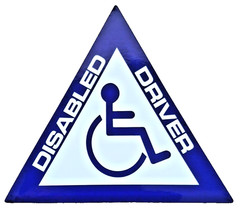 Disabled Driver Sticker 14.5cm x 14.5cm