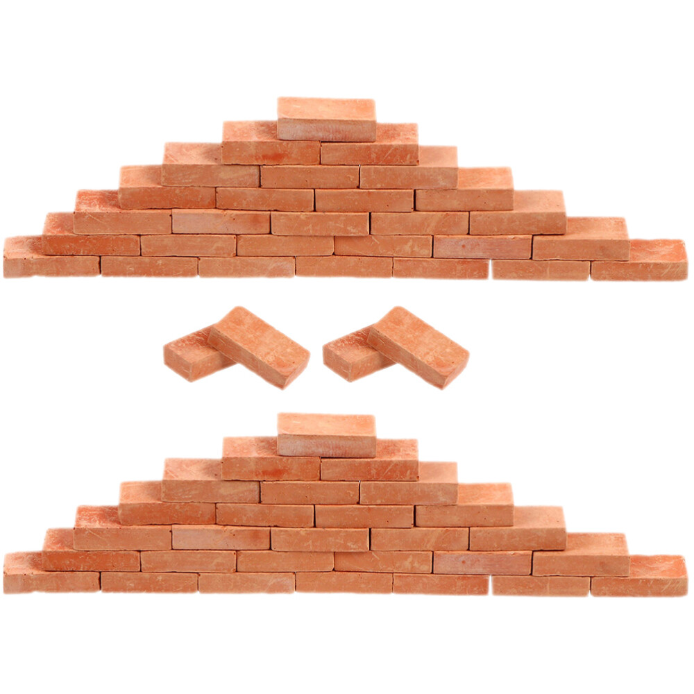 100pcs Mini Bricks Landscaping Miniature Bricks Models Small Bricks for Crafts