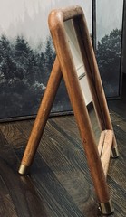 WOOD ACCENT MIRROR Brass Feet HEARTH & HAND Magnolia EASEL BACK Target RECTANGLE