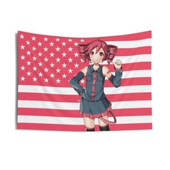 2025 American Flag Teto Anime Tapestry Wall Hanging Dorm Room Decor