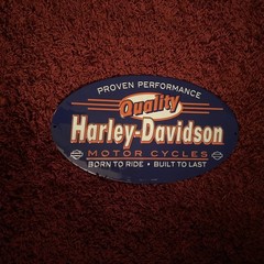 Vintage-Style Harley-Davidson Oval Metal Sign Motorcycle Biker Collectible