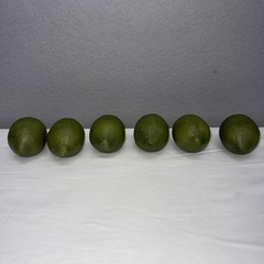 Green Limes Artificial Realistic Faux Fruit Decor Length 2.5″ Lot Of 6 READ