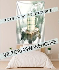 thermos tree stump tapestry rustic festive decor banner wall hangings 59X82 in