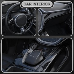 Lypumso Black Forged Carbon Fiber Vinyl Wrap, High Gloss Car Wrap Vinyl Film …
