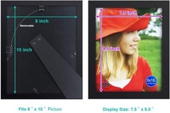 Sophisticated 8×10 Photo Frame – Natural Wood with High-Quality Glass Finish