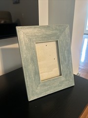 Rustic Blue Wood Texture Fits 4 x 6 In Picture Frame