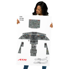ATR 42/72 – 500 Cockpit Poster 24in x 36in