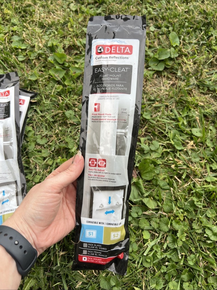 New Delta Easy-Cleat Float Mounting Hardware for Small Mirrors