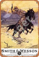 Smith and Wesson The Revolver Manufacturer Retro Metal Decor Tin Metal Signs