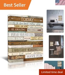 Stylish 12×16 Motivational Canvas Wall Art – Perfect Office and Bathroom Decor
