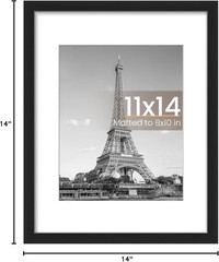 A3 Picture Frame, Display Pictures 8.3X11.7 with Mat or 11.7X16.5 Wit