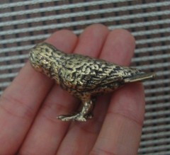 Vintage Style Solid Brass Owl Animal Bird Statue for Home Garden Decor