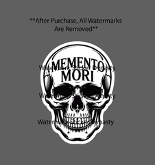 Memento Mori Sticker Waterproof Decal Skull Remember You Must Die Gift NEW