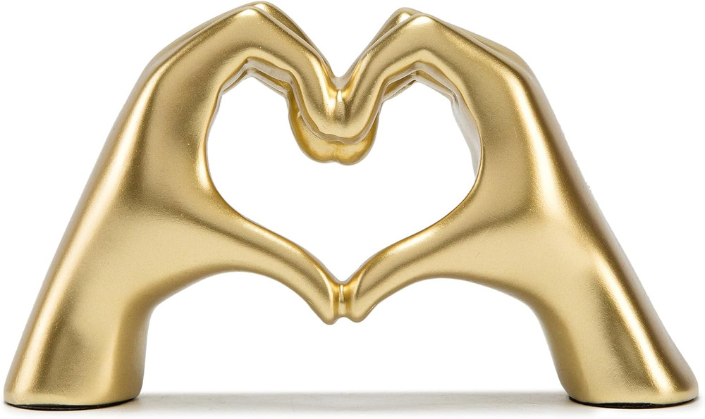 Medium Heart Hands Statues Hand Love Sculpture Cute Decorative Home Decor Orname