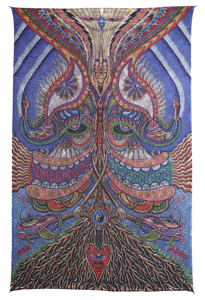 YES YES NO NO-SPECIAL EDITION OPTICAL ILLUSION-TAPESTRY-BEACH, WALLHANGING-60X90