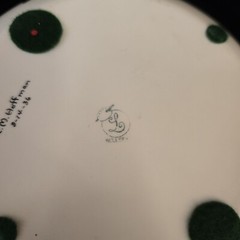 Lennox Belleek Antique bowl Hand Painted Roses Floral Motif 1937 signed
