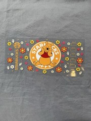 Pooh Starbucks UV DTF Transfer Sticker Wrap DIY Bottles Cup