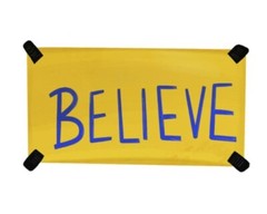 Ted Lasso «Believe» Vinyl 3″ Sticker, waterproof