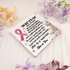 Breast Cancer Care Gifts For Women Inspirational Decor 4 inches, pink