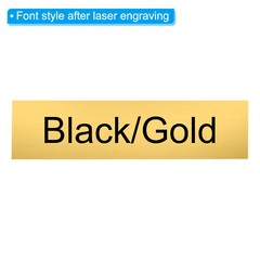 20 Pack 8″x2″ Blank Name Plates Custom Engraved Name Plate Gold Black