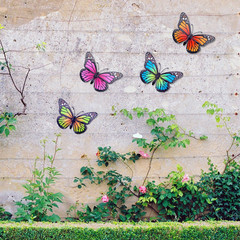 Metal Butterfly Wall Art – 4 Pack 9.8In Butterflies Wall Sculpture Hanging Decor