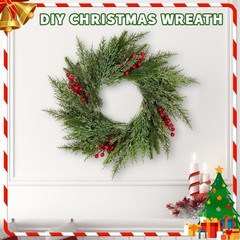 40 Pcs Artificial Pine Branches Assorted Faux Pine Stems Cedar Leaves Needle