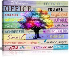 Motivational Wall Art Canvas 12×16 – Beautiful Tree Quotes for Office Decor