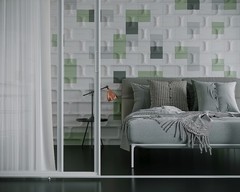 3d wall panel system | 1 box | 5 kg | 30 parts | 1 sq mt ≈ 10.77 sq ft