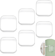 Door Stopper Wall Protector,Bumper Knobs Door Stops(6,Transparent) | Wall Shield