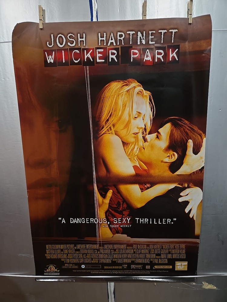 WICKER PARK Original DVD Release Poster 26 In x 40 In USED Good Condition