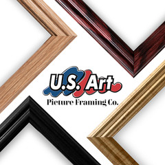 US ART Frames .75″ Black Solid Poplar Wood Picture Poster Frames S-A